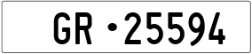 Trailer License Plate